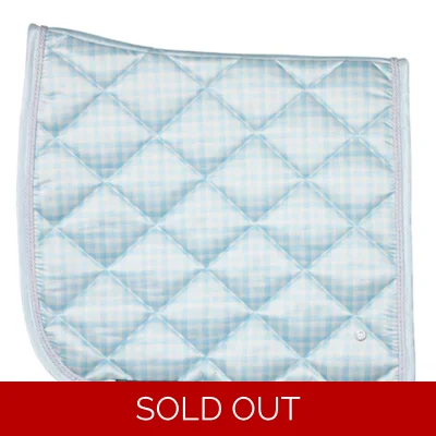 Gingham Dressage Saddle Pad
